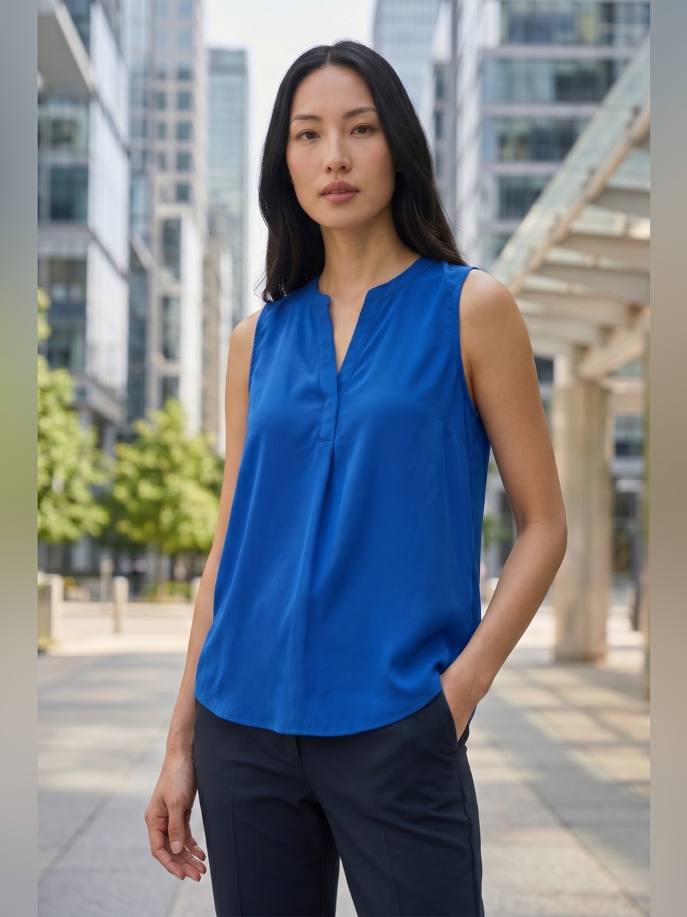 Banana Republic Royal Blue Blouse